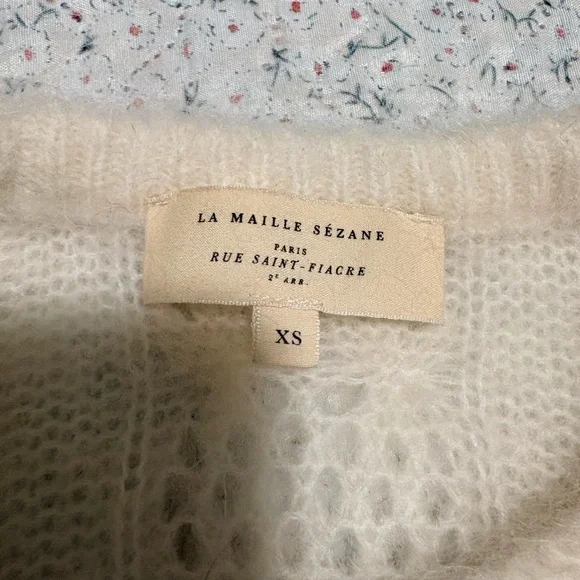 Sezane Evy Cardigan in ecru - Picture 5 of 7